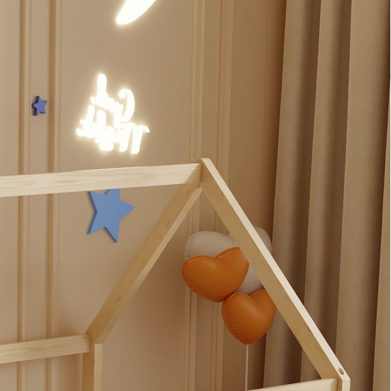 ΚΡΕΒΑΤΙ ΠΑΙΔΙΚΟ ΜΕ ΣΤΡΩΜΑ PEPE HM21302 ΞΥΛΟ ΠΕΥΚΟΥ ΣΕ ΦΥΣΙΚΟ--ΣΤΡΩΜΑ 90x190εκ