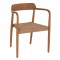 ΠΟΛΥΘΡΟΝΑ ΤΡΑΠΕΖΑΡΙΑΣ ROBBY HM18350 ΞΥΛΟ TEAK & ΣΧΟΙΝΙ VIRO ΦΥΣΙΚΟ 55x50x71Υεκ.