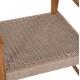 ΠΟΛΥΘΡΟΝΑ ΤΡΑΠΕΖΑΡΙΑΣ ROBIN HM18351 ΞΥΛΟ TEAK & ΣΧΟΙΝΙ VIRO ΦΥΣΙΚΟ 53,5x60x78Υεκ