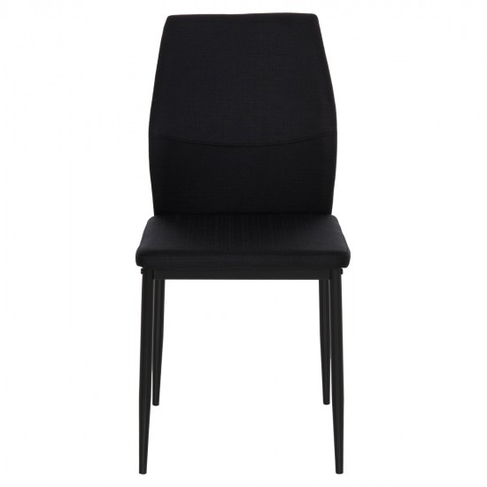 ΚΑΡΕΚΛΑ ΤΡΑΠΕΖΑΡΙΑΣ DIAZ HM18346.02 ΜΑΥΡΟ ΥΦΑΣΜΑ & ΜΕΤΑΛΛΙΚΑ ΠΟΔΙΑ 43x52x87Υεκ.