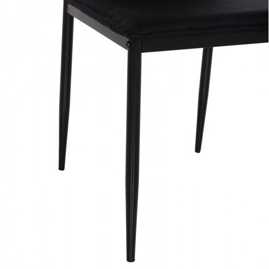 ΚΑΡΕΚΛΑ ΤΡΑΠΕΖΑΡΙΑΣ PERKY HM18347.02 ΜΑΥΡΟ ΥΦΑΣΜΑ & ΜΕΤΑΛΛΙΚΑ ΠΟΔΙΑ 44x60x87Υεκ