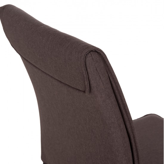 ΚΑΡΕΚΛΑ ΤΡΑΠΕΖΑΡΙΑΣ PERKY HM18347.03 ΚΑΦΕ ΥΦΑΣΜΑ-ΜΕΤΑΛ. ΠΟΔΙΑ ΜΑΥΡΑ 44x60x87Υεκ