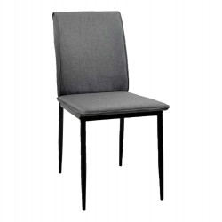 ΚΑΡΕΚΛΑ ΤΡΑΠΕΖΑΡΙΑΣ PERKY HM18347.01 ΓΚΡΙ ΥΦΑΣΜΑ-ΜΕΤΑΛ. ΠΟΔΙΑ ΜΑΥΡΑ 44x60x87Υεκ