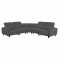 ΓΩΝΙΑΚΟΣ ΚΑΝΑΠΕΣ ΜΕ RECLINE ORACLE HM3290.01 ΓΚΡΙ ΥΦΑΣΜΑ 260x260x90(κάθισμα)x94Υεκ.