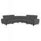 ΓΩΝΙΑΚΟΣ ΚΑΝΑΠΕΣ ΜΕ RECLINE ORACLE HM3290.01 ΓΚΡΙ ΥΦΑΣΜΑ 260x260x90(κάθισμα)x94Υεκ.