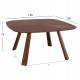 ΣΕΤ ΤΡΑΠΕΖΑΡΙΑΣ 9ΤΜΧ RIDER HM21341 ΤΡΑΠΕΖΙ ΑΠΟ MDF--ΚΑΡΕΚΛΕΣ RUBBERWOOD & ΥΦΑΣΜΑ