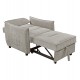 ΠΟΛΥΘΡΟΝΑ-ΚΡΕΒΑΤΙ ORYN HM3307.03 ΜΠΕΖ ΥΦΑΣΜΑ 89x85x84Υεκ.