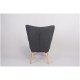 Πολυθρόνα ArteLibre BRIAR Κίτρινο/Μπλε Patchwork Ύφασμα/Ξύλο 73x69x96cm