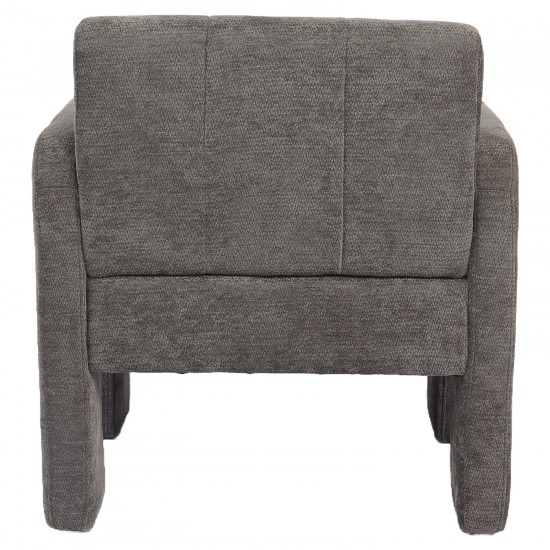 Πολυθρόνα ArteLibre VELORA Γκρι Ανοιχτό Ύφασμα/Ξύλο 75x68x69cm