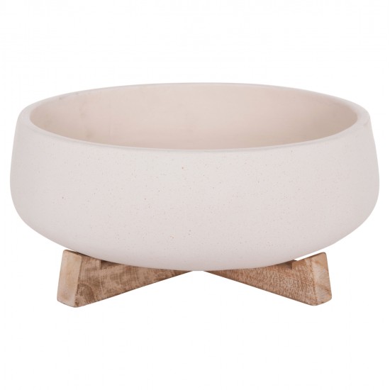 ΓΛΑΣΤΡΑ ΕΣ.ΧΩΡΟΥ FRELLO HM4674.02M ΛΕΥΚΟ FIBER CEMENT--TEAK ΒΑΣΗ 27x26,5x12Υεκ.