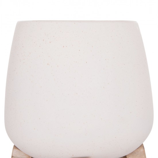 ΓΛΑΣΤΡΑ ΕΣ.ΧΩΡΟΥ FRELLO HM4674.02S ΛΕΥΚΟ FIBER CEMENT--TEAK ΒΑΣΗ 14,5x14,5x16Υεκ.