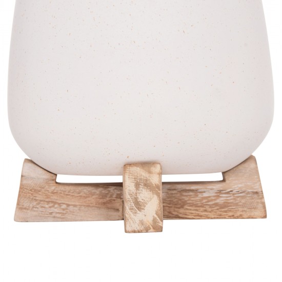 ΓΛΑΣΤΡΑ ΕΣ.ΧΩΡΟΥ FRELLO HM4674.02S ΛΕΥΚΟ FIBER CEMENT--TEAK ΒΑΣΗ 14,5x14,5x16Υεκ.