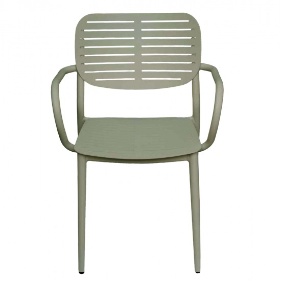 ΠΟΛΥΘΡΟΝΑ ΤΡΑΠΕΖΑΡΙΑΣ HILLIARD HM6644.07 ΑΛΟΥΜΙΝΙΟ ΣΕ OLIVE GREEN 58x52x78Υεκ