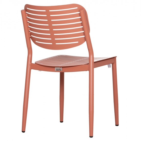 ΚΑΡΕΚΛΑ ΤΡΑΠΕΖΑΡΙΑΣ HILLIARD HM6645.08 ΑΛΟΥΜΙΝΙΟ ΣΕ TERRACOTTA 46x54x78Υεκ