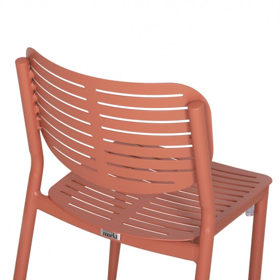 ΚΑΡΕΚΛΑ ΤΡΑΠΕΖΑΡΙΑΣ HILLIARD HM6645.08 ΑΛΟΥΜΙΝΙΟ ΣΕ TERRACOTTA 46x54x78Υεκ