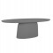 ΤΡΑΠΕΖΙ ΤΡΑΠΕΖΑΡΙΑΣ ΟΒΑΛ BRECCAN HM6576.01 ΓΚΡΙ FIBER CEMENT 200x100x75Υεκ.