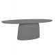 ΤΡΑΠΕΖΙ ΤΡΑΠΕΖΑΡΙΑΣ ΟΒΑΛ BRECCAN HM6576.01 ΓΚΡΙ FIBER CEMENT 200x100x75Υεκ.