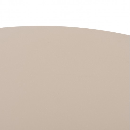 ΤΡΑΠΕΖΙ ΤΡΑΠΕΖΑΡΙΑΣ FIBER CEMENT ΣΤΡΟΓΓΥΛΟ NAYU HM6583.02 ΜΠΕΖ Φ120x73Υεκ