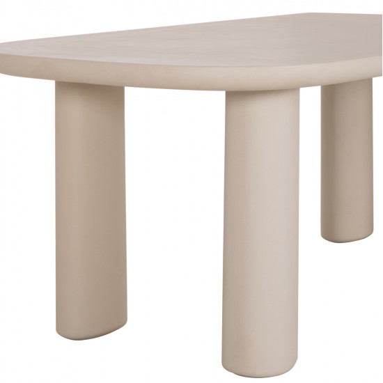 ΤΡΑΠΕΖΙ ΤΡΑΠΕΖΑΡΙΑΣ FIBER CEMENT KIORA HM6597.02 ΜΠΕΖ 200x100x76Υεκ