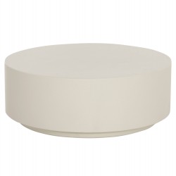 ΤΡΑΠΕΖΙ ΜΕΣΗΣ ΣΤΡΟΓΓΥΛΟ KYOKO HM6579.02 ΜΠΕΖ FIBER CEMENT Φ90x34Υεκ.