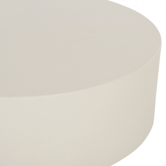 ΤΡΑΠΕΖΙ ΜΕΣΗΣ ΣΤΡΟΓΓΥΛΟ KYOKO HM6579.02 ΜΠΕΖ FIBER CEMENT Φ90x34Υεκ.