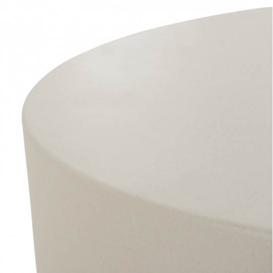 ΤΡΑΠΕΖΙ ΜΕΣΗΣ ΣΤΡΟΓΓΥΛΟ KYOKO HM6579.02 ΜΠΕΖ FIBER CEMENT Φ90x34Υεκ.