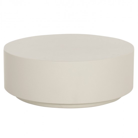 ΤΡΑΠΕΖΙ ΜΕΣΗΣ ΣΤΡΟΓΓΥΛΟ KYOKO HM6579.02 ΜΠΕΖ FIBER CEMENT Φ90x34Υεκ.