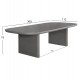 ΤΡΑΠΕΖΙ ΤΡΑΠΕΖΑΡΙΑΣ FIBER CEMENT AZAMI HM6601.01 ΓΚΡΙ 300x112x75Υεκ.