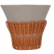 ΤΡΑΠΕΖΙ ΣΑΛΟΝΙΟΥ PERRAL HM18164.03L FIBER CEMENT ΓΚΡΙ-ΦΥΣΙΚΟ RATTAN--Φ55x45Υεκ