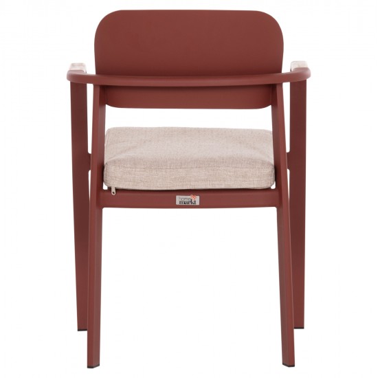 ΠΟΛΥΘΡΟΝΑ ΤΡΑΠΕΖΑΡΙΑΣ ELARA HM6414.07 ΚΕΡΑΜΙΔΙ ΑΛΟΥΜΙΝΙΟ-ΜΠΕΖ OLEFIN--TEAK 56x62x78Υεκ