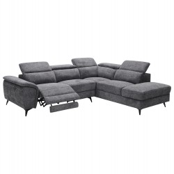 ΚΑΝΑΠΕΣ ΔΕΞΙΑ ΓΩΝΙΑ-ΑΝΑΚΛΙΣΗ & ΑΠΟΘ.ΧΩΡΟΣ-RESTRO HM3339.01R ΓΚΡΙ ΥΦΑΣΜΑ 290x220x80Υεκ