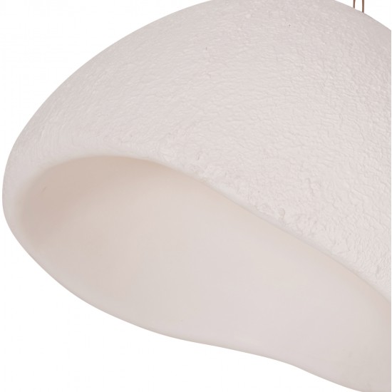 ΦΩΤΙΣΤΙΚΟ ΟΡΟΦΗΣ ΚΡΕΜΑΣΤΟ JAYLEN HM4703.02L FIBER CEMENT ΛΕΥΚΟ 65x55x45Υεκ.