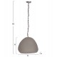 ΦΩΤΙΣΤΙΚΟ ΟΡΟΦΗΣ ΚΡΕΜΑΣΤΟ JAYLEN HM4703.03S FIBER CEMENT ΓΚΡΙ 44x39x30Υεκ.