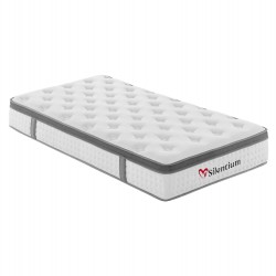 ΣΤΡΩΜΑ ΜΟΝΟ SILENTIUM HM749.01 POCKET SPRINGS--ΛΕΥΚΟ 90x190x30Υεκ.