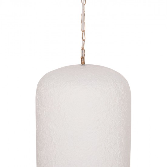 ΦΩΤΙΣΤΙΚΟ ΟΡΟΦΗΣ ΚΡΕΜΑΣΤΟ LOGKY HM4704.02L--FIBER CEMENT ΛΕΥΚΟ 35x35x67Υεκ