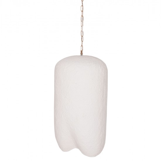 ΦΩΤΙΣΤΙΚΟ ΟΡΟΦΗΣ ΚΡΕΜΑΣΤΟ LOGKY HM4704.02L--FIBER CEMENT ΛΕΥΚΟ 35x35x67Υεκ