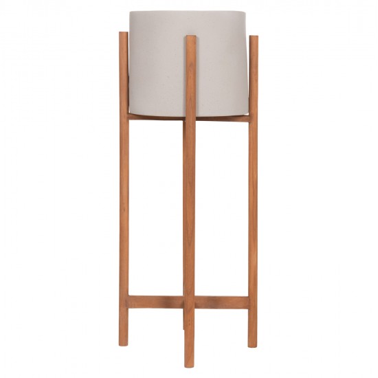 ΓΛΑΣΤΡΑ ΕΣΩΤ.ΧΩΡΟΥ RENTIL HM4684.03L FIBER CEMENT ΧΡΩΜΑ ΓΚΡΙ--ΒΑΣΗ TEAK Φ27x66Υ