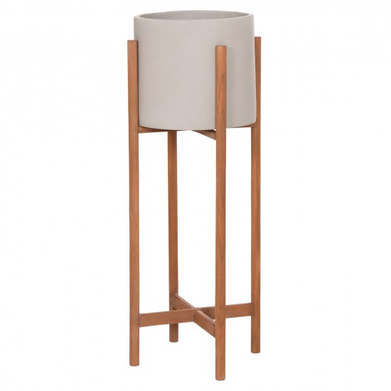 ΓΛΑΣΤΡΑ ΕΣΩΤ.ΧΩΡΟΥ RENTIL HM4684.03L FIBER CEMENT ΧΡΩΜΑ ΓΚΡΙ--ΒΑΣΗ TEAK Φ27x66Υ