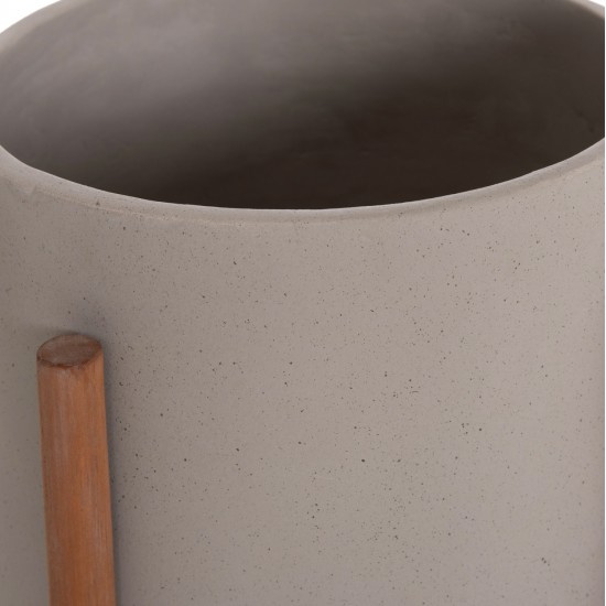 ΓΛΑΣΤΡΑ ΕΣΩΤ.ΧΩΡΟΥ RENTIL HM4684.03L FIBER CEMENT ΧΡΩΜΑ ΓΚΡΙ--ΒΑΣΗ TEAK Φ27x66Υ