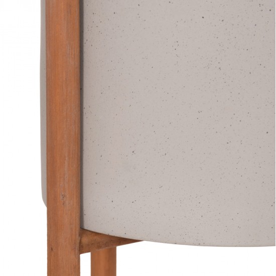 ΓΛΑΣΤΡΑ ΕΣΩΤ.ΧΩΡΟΥ RENTIL HM4684.03L FIBER CEMENT ΧΡΩΜΑ ΓΚΡΙ--ΒΑΣΗ TEAK Φ27x66Υ