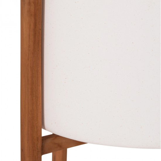 ΓΛΑΣΤΡΑ ΕΣΩΤ.ΧΩΡΟΥ RENTIL HM4684.02S FIBER CEMENT ΧΡΩΜΑ ΛΕΥΚΟ--ΒΑΣΗ TEAK Φ27x56Υ