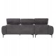ΚΑΝΑΠΕΣ ΑΡΙΣΤΕΡΗ ΓΩΝΙΑ DIVYA HM3267.12L ΓΚΡΙ ΥΦΑΣΜΑ 260x100-174x104Υεκ.