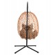 ΚΡΕΜΑΣΤΗ ΦΩΛΙΑ NESTA HM6468.05 ΜΑΥΡΟ ΜΕΤΑΛΛΟ--ΚΑΦΕ P.E.RATTAN 100x100x190Υεκ.