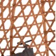 ΚΡΕΜΑΣΤΗ ΦΩΛΙΑ NESTA HM6468.05 ΜΑΥΡΟ ΜΕΤΑΛΛΟ--ΚΑΦΕ P.E.RATTAN 100x100x190Υεκ.