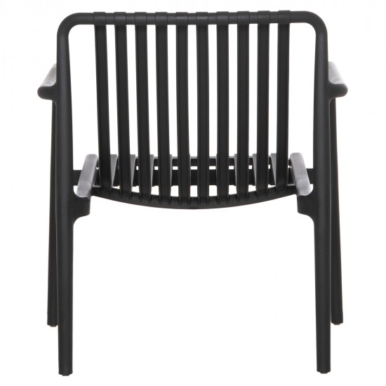 ΠΟΛΥΘΡΟΝΑ LOUNGE ΕΞΩΤ.ΧΩΡΟΥ MALEN HM6626.02 ΜΑΥΡΟ ΠΟΛΥΠΡΟΠΥΛΕΝΙΟ 67x75x75Υεκ