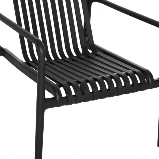 ΠΟΛΥΘΡΟΝΑ LOUNGE ΕΞΩΤ.ΧΩΡΟΥ MALEN HM6626.02 ΜΑΥΡΟ ΠΟΛΥΠΡΟΠΥΛΕΝΙΟ 67x75x75Υεκ