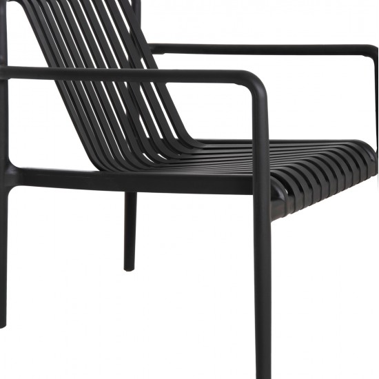 ΠΟΛΥΘΡΟΝΑ LOUNGE ΕΞΩΤ.ΧΩΡΟΥ MALEN HM6626.02 ΜΑΥΡΟ ΠΟΛΥΠΡΟΠΥΛΕΝΙΟ 67x75x75Υεκ