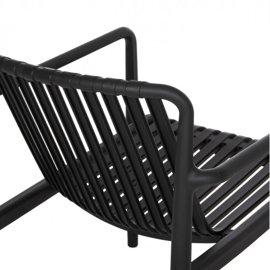 ΠΟΛΥΘΡΟΝΑ LOUNGE ΕΞΩΤ.ΧΩΡΟΥ MALEN HM6626.02 ΜΑΥΡΟ ΠΟΛΥΠΡΟΠΥΛΕΝΙΟ 67x75x75Υεκ