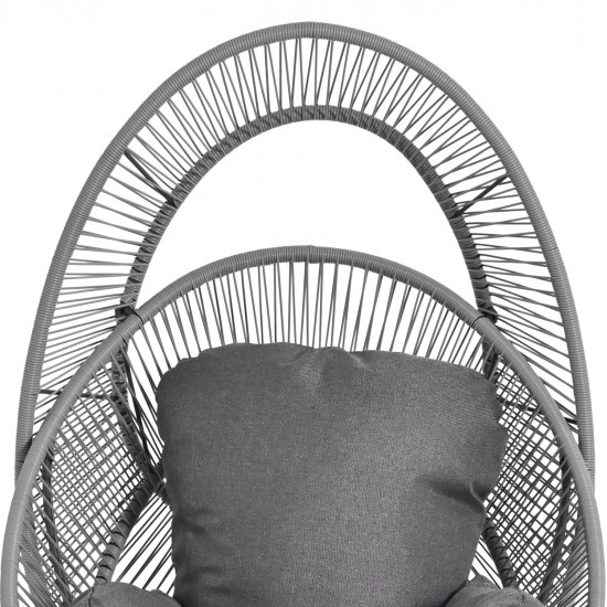 ΠΟΛΥΘΡΟΝΑ-ΦΩΛΙΑ RULER HM6506.01 ΓΚΡΙ ΜΕΤΑΛΛΟ-P.E.RATTAN-ΜΑΞΙΛΑΡΙΑ 90x85x154Υεκ