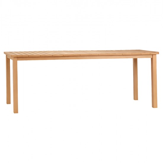 ΤΡΑΠΕΖΙ ΟΡΘΟΓΩΝΙΟ FINTO HM6616 ΞΥΛΟ TEAK--ΦΥΣΙΚΟ 200x100x75Υεκ.